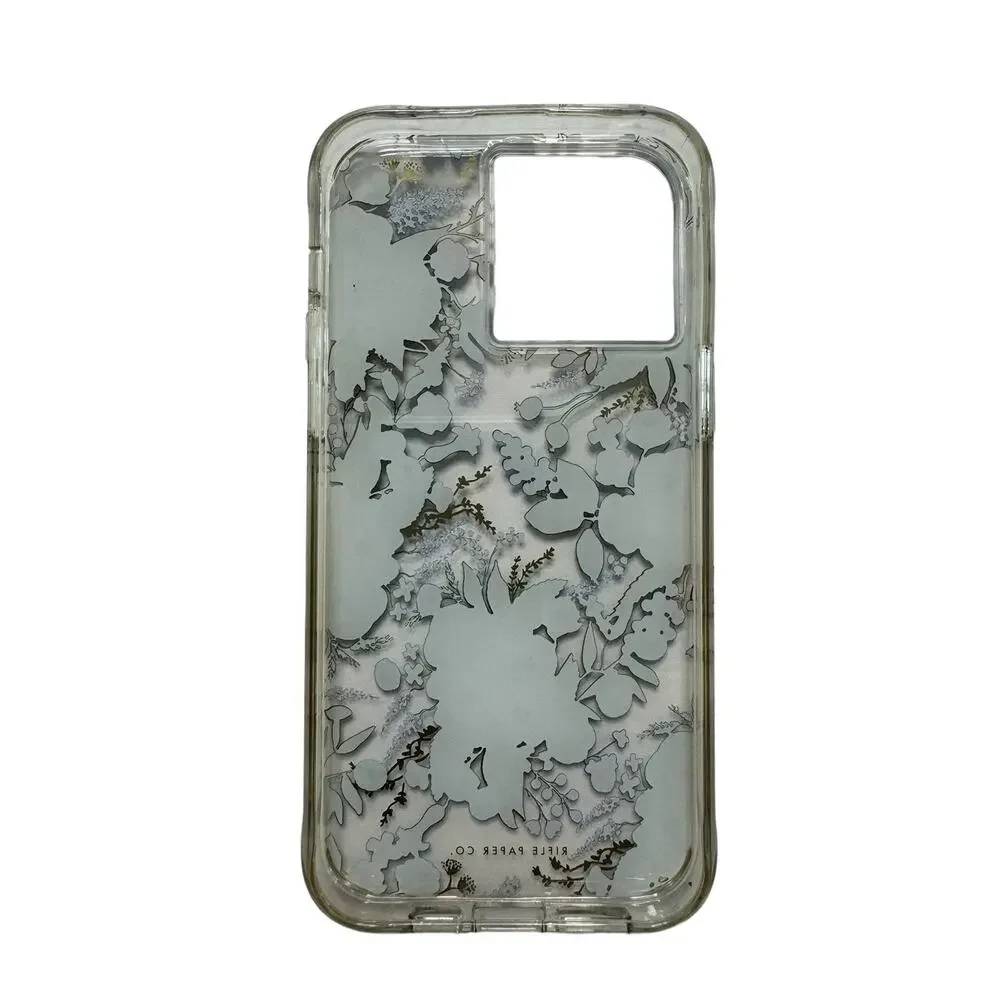 RIFLE PAPER CO *NEW* Clear Garden Party Blue Case for Apple iPhone 14 PRO 6.7
